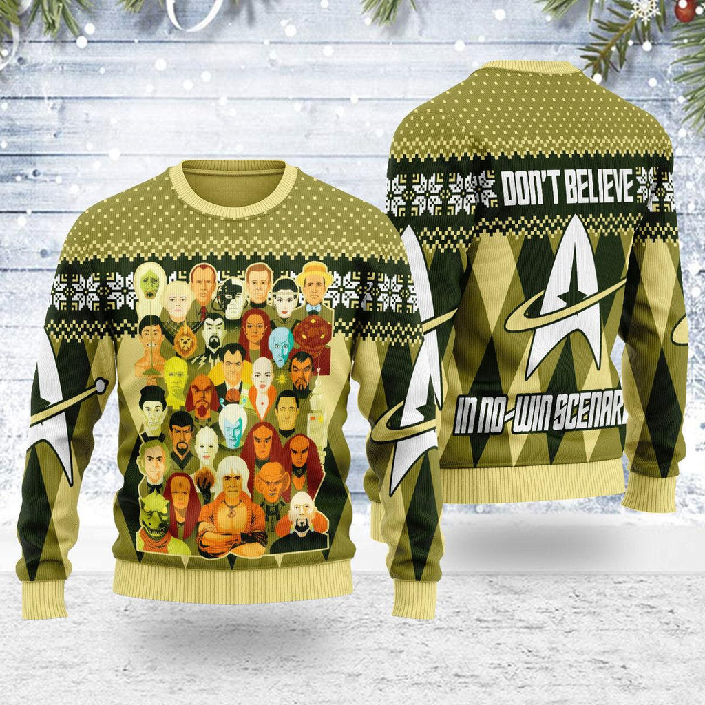 Don't Believe In No-Win Scenarios Christmas Sweater - OodieGang.com