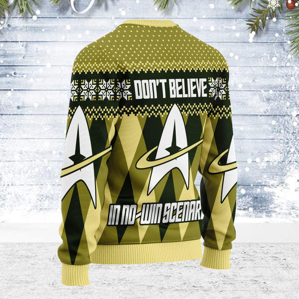 Don't Believe In No-Win Scenarios Christmas Sweater - OodieGang.com