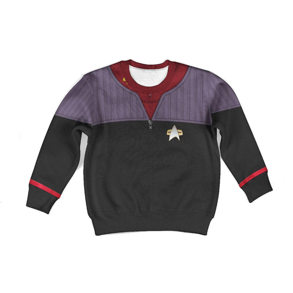 Duty Uniform Picard Costume Cosplay Kid Hoodie Sweatshirt T-Shirt - OodieGang.com