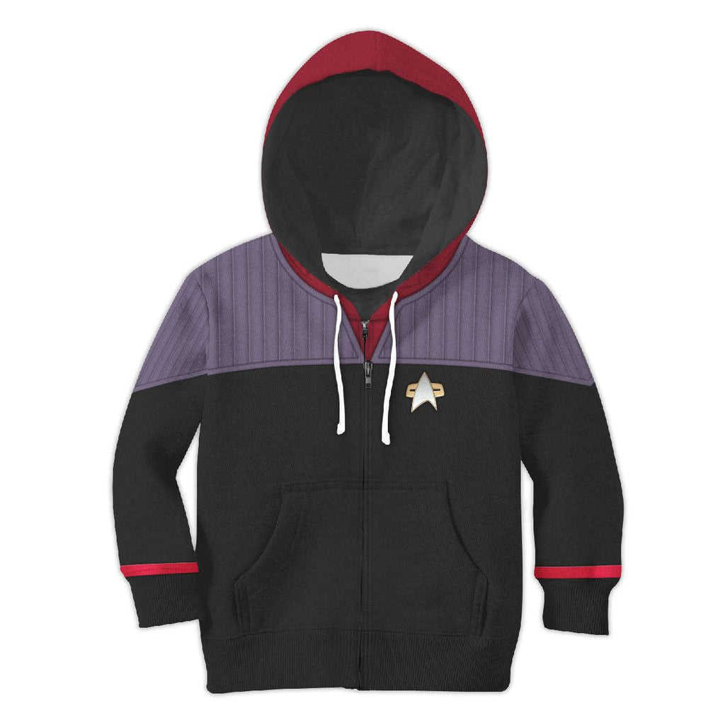 Duty Uniform Picard Costume Cosplay Kid Hoodie Sweatshirt T-Shirt - OodieGang.com