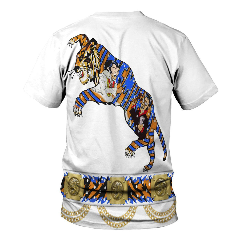 Elvis Presley Tiger Costume Hoodie Sweatshirt T-Shirt Sweatpants - OodieGang.com