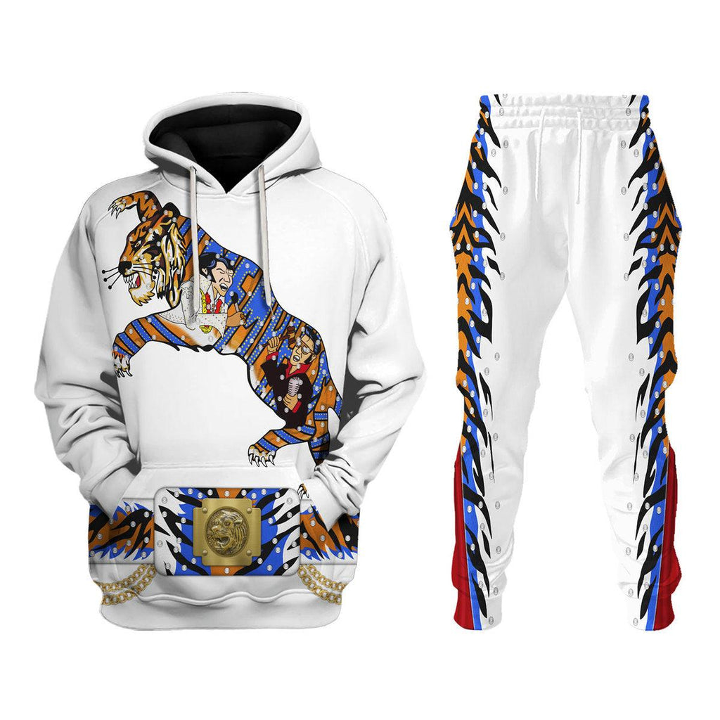 Elvis Presley Tiger Costume Hoodie Sweatshirt T-Shirt Sweatpants - CustomsPig.com