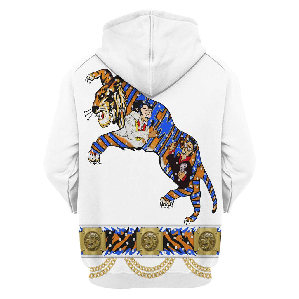 Elvis Presley Tiger Costume Hoodie Sweatshirt T-Shirt Sweatpants - OodieGang.com