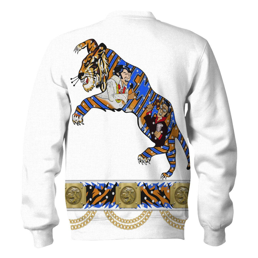 Elvis Presley Tiger Costume Hoodie Sweatshirt T-Shirt Sweatpants - OodieGang.com