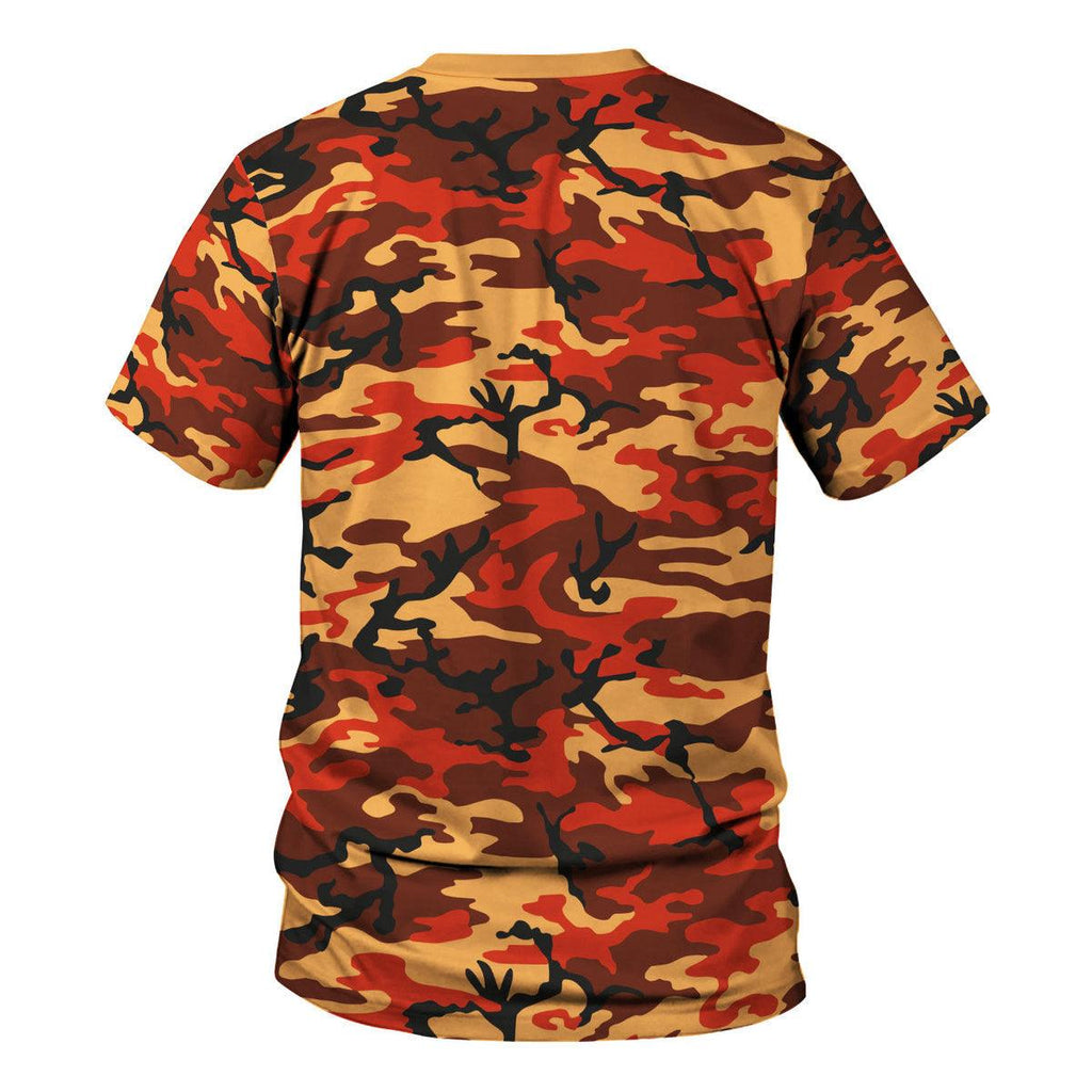 Flecktarn Red Brown German World War II Camouflage Patterns - OodieGang