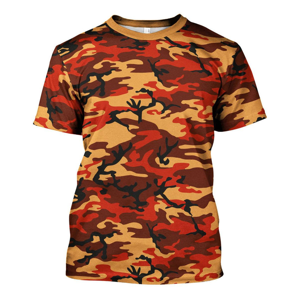 Flecktarn Red Brown German World War II Camouflage Patterns - OodieGang