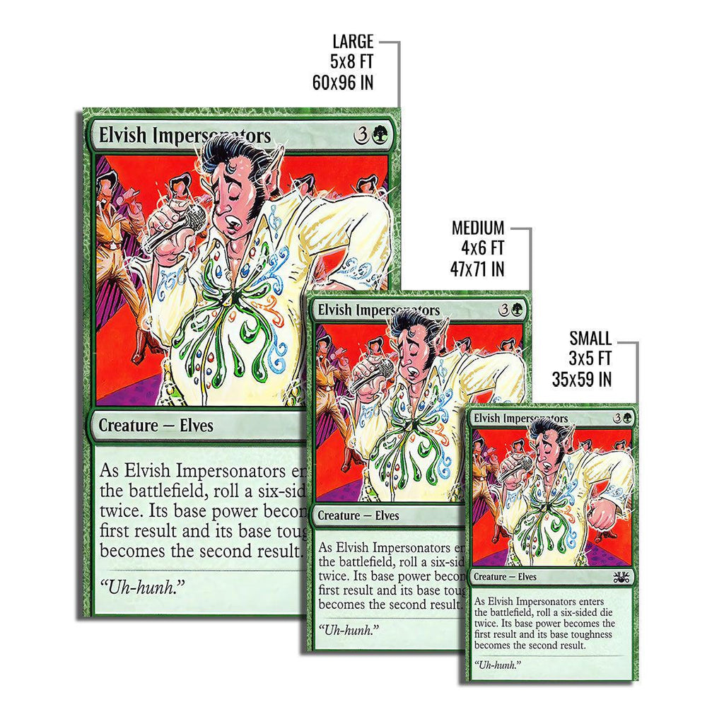 Gearhmie Elvis Presley Elvish Impersonators The Gathering card Rug Evolution - Oodiegang.com