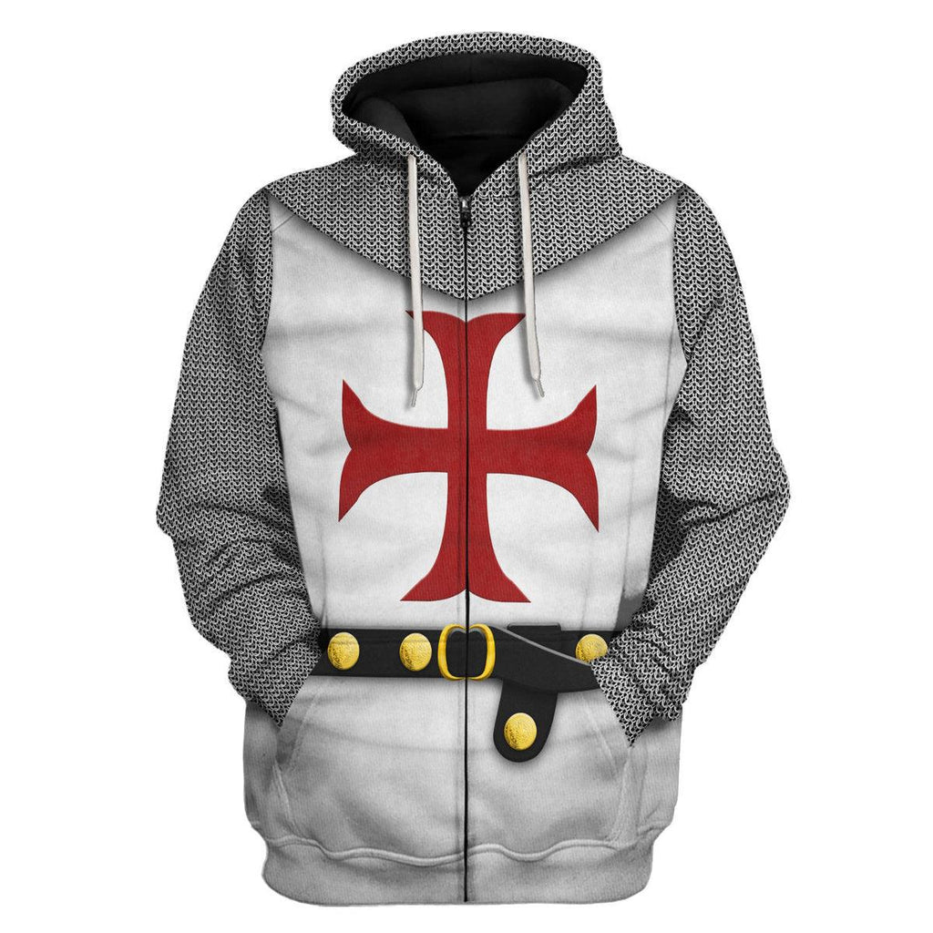 Oodiegang 1189-1192 English Templar Knights Costume Hoodie Sweatshirt T-Shirt Tracksuit - Oodiegang.com