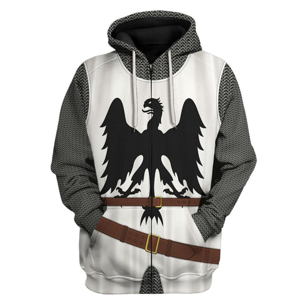 Oodiegang 12th Century German Knight Costume Hoodie Sweatshirt T-Shirt Tracksuit - Oodiegang.com