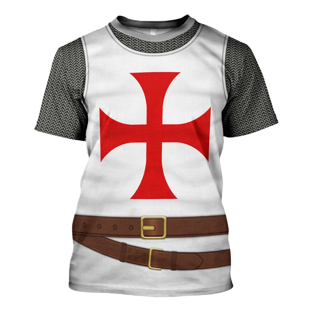 Oodiegang 12th Century Knights Templar Costume Hoodie Sweatshirt T-Shirt Tracksuit - Oodiegang.com