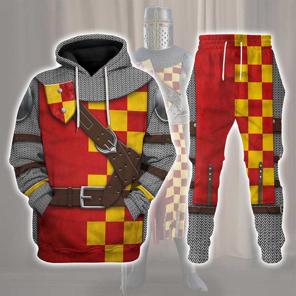 Oodiegang 13th Century English Knight Costume Hoodie Sweatshirt T-Shirt Tracksuit - Oodiegang.com