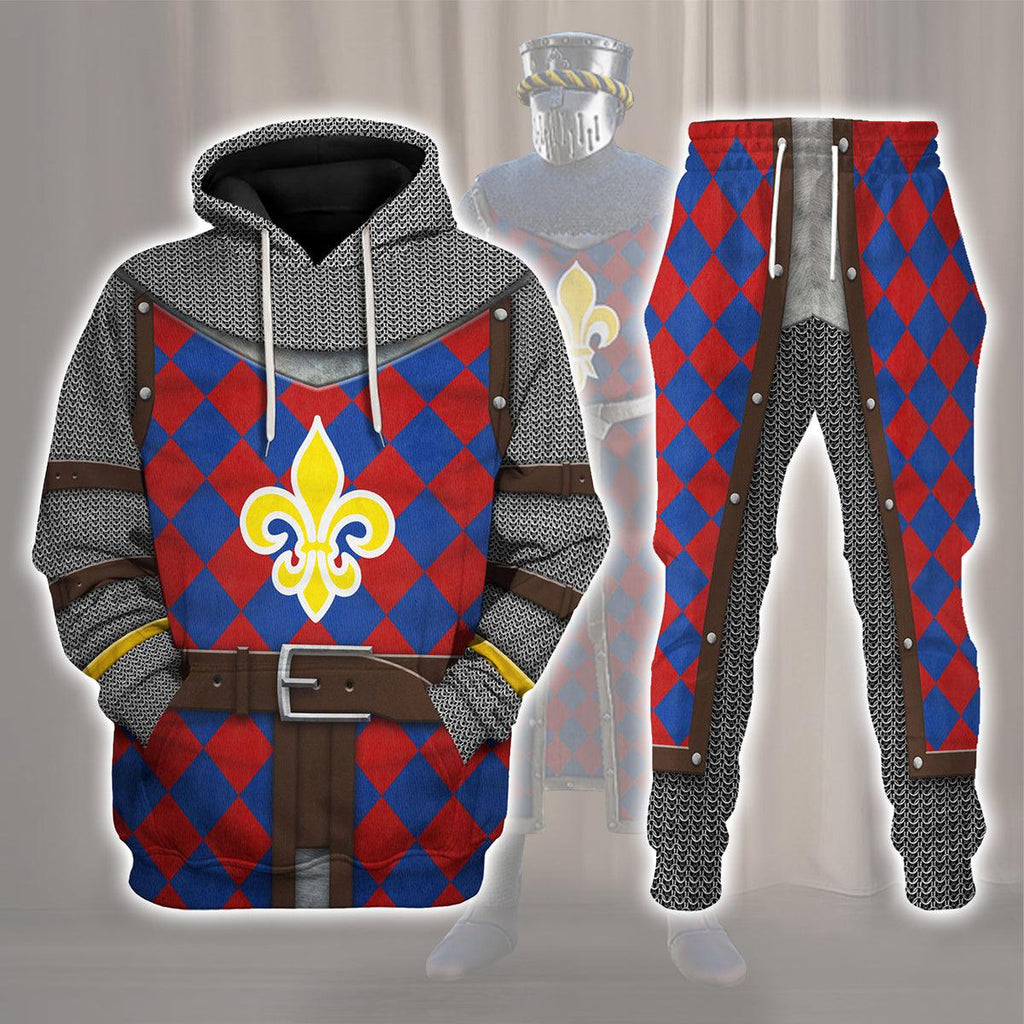 Oodiegang 13th Century French Knight Costume Hoodie Sweatshirt T-Shirt Tracksuit - Oodiegang.com