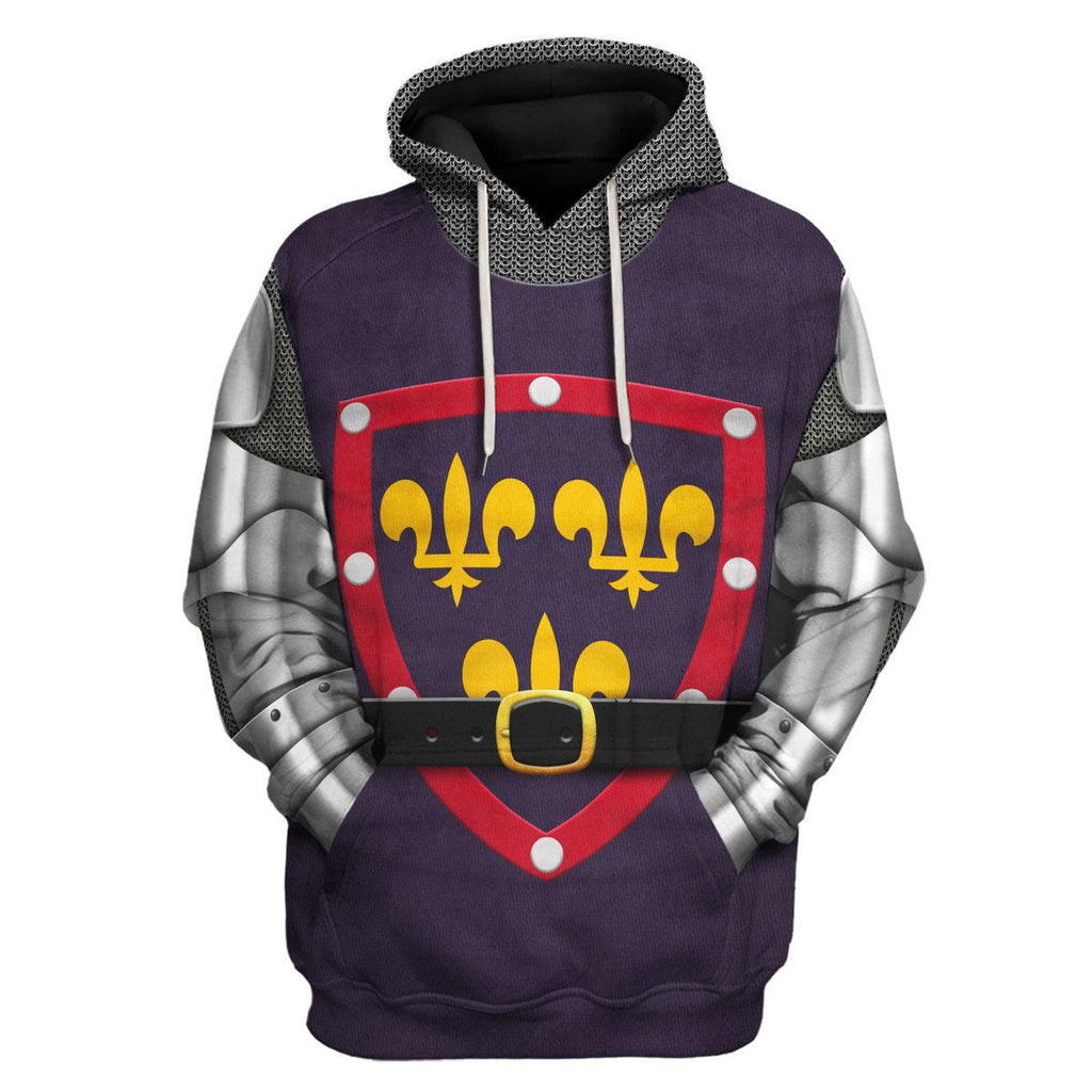 Oodiegang 1415 Agincourt Knight Duke of Alencon Knight Costume Hoodie Sweatshirt T-Shirt Tracksuit - Oodiegang.com