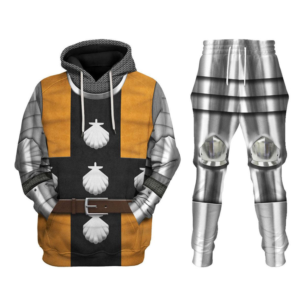 Oodiegang 1415 Agincourt Knight Waleran de Raineval Knight Costume Hoodie Sweatshirt T-Shirt Tracksuit - Oodiegang.com