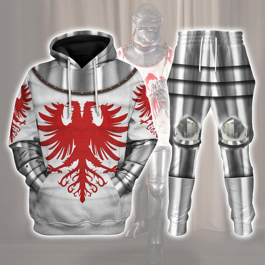 Oodiegang 14th Century Articulated Armour- Boucicaut -1415 Costume Hoodie Sweatshirt T-Shirt Tracksuit - Oodiegang.com