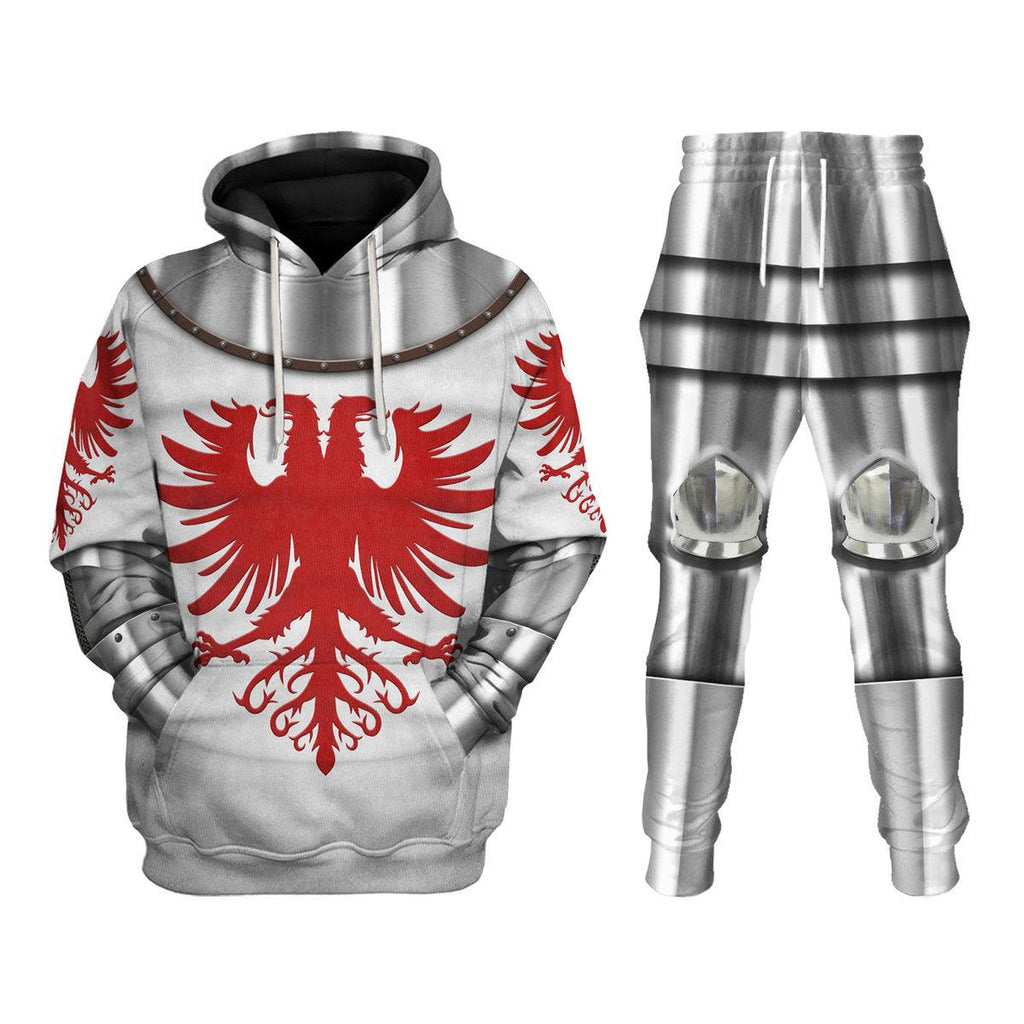 Oodiegang 14th Century Articulated Armour- Boucicaut -1415 Costume Hoodie Sweatshirt T-Shirt Tracksuit - Oodiegang.com