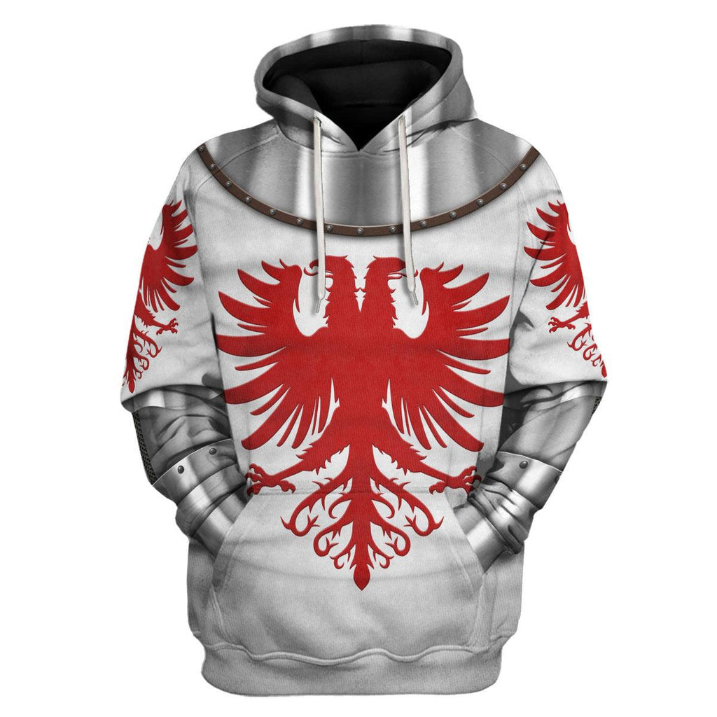 Oodiegang 14th Century Articulated Armour- Boucicaut -1415 Costume Hoodie Sweatshirt T-Shirt Tracksuit - Oodiegang.com