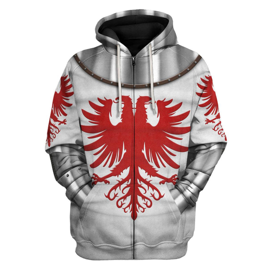 Oodiegang 14th Century Articulated Armour- Boucicaut -1415 Costume Hoodie Sweatshirt T-Shirt Tracksuit - Oodiegang.com