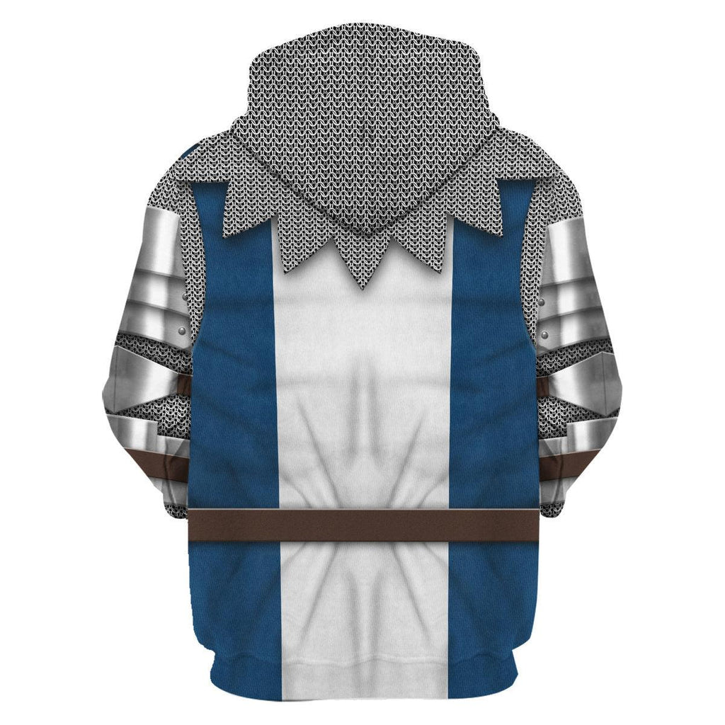 Oodiegang 14th Century French Knight Costume Hoodie Sweatshirt T-Shirt Tracksuit - Oodiegang.com