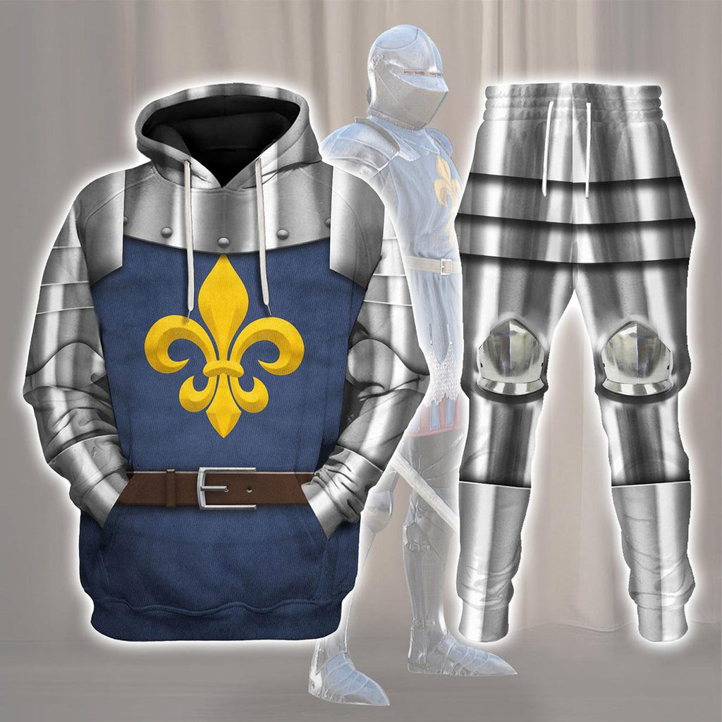 Oodiegang 15th Century French Knight Costume Hoodie Sweatshirt T-Shirt Tracksuit - Oodiegang.com