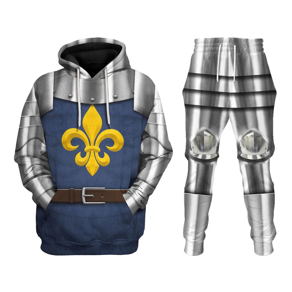 Oodiegang 15th Century French Knight Costume Hoodie Sweatshirt T-Shirt Tracksuit - Oodiegang.com