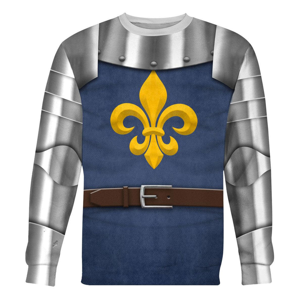 Oodiegang 15th Century French Knight Costume Hoodie Sweatshirt T-Shirt Tracksuit - Oodiegang.com