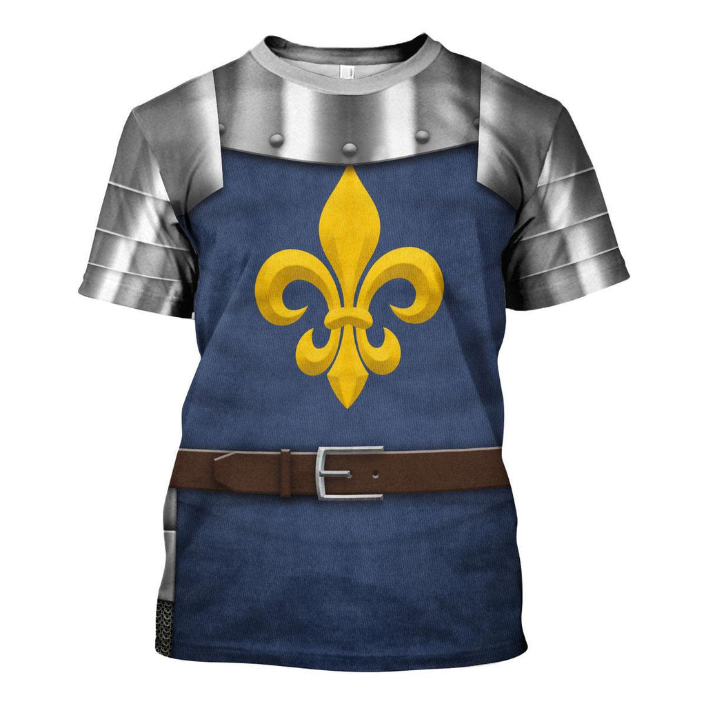 Oodiegang 15th Century French Knight Costume Hoodie Sweatshirt T-Shirt Tracksuit - Oodiegang.com