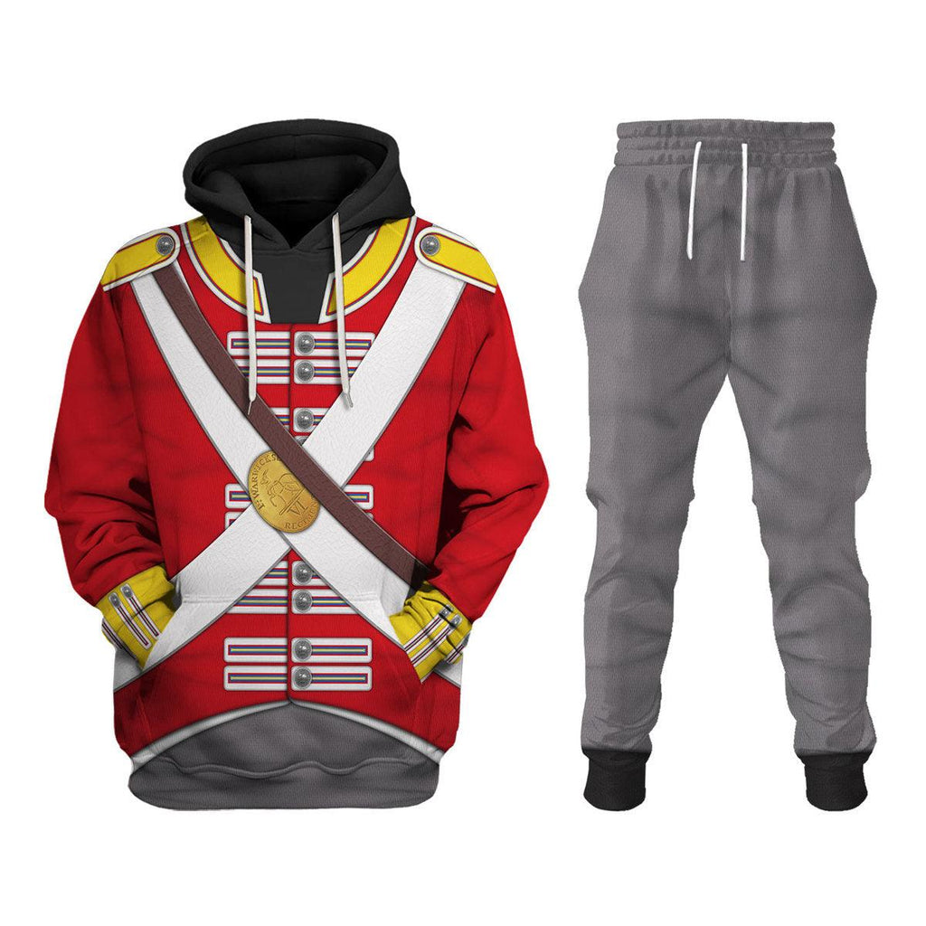 Oodiegang 6th Foot (Warwickshire) Private-Centre Company (1812-1815) Uniform All Over Print Hoodie Sweatshirt T-Shirt Tracksuit - Oodiegang.com