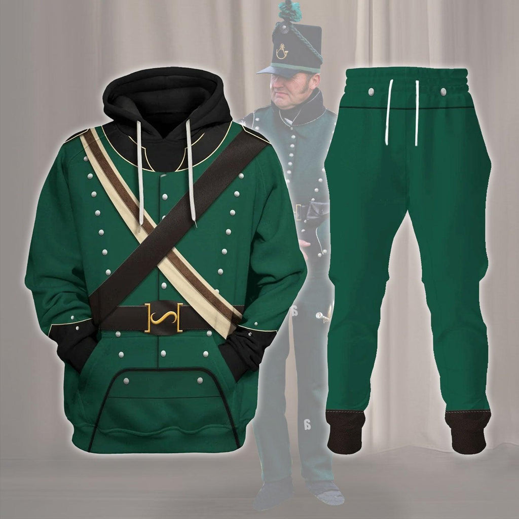 OodieGang 95th Rifles British Rifle Corps Army Uniform Hoodie Sweatshirt T-Shirt Tracksuit - OodieGang.com