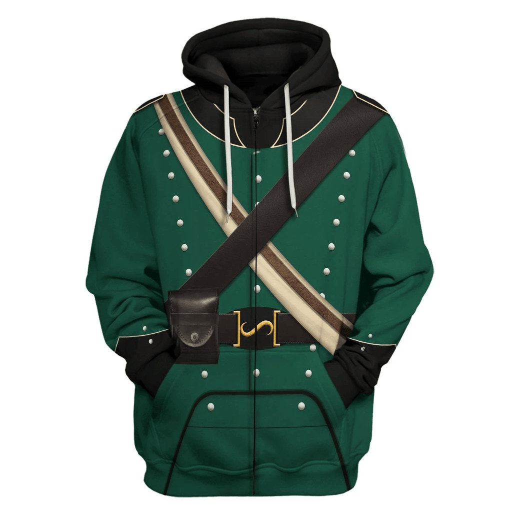 OodieGang 95th Rifles British Rifle Corps Army Uniform Hoodie Sweatshirt T-Shirt Tracksuit - OodieGang.com