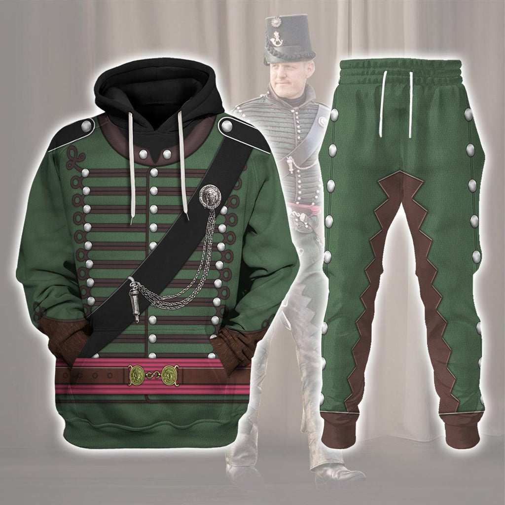 Oodiegang 95th Rifles Uniform British Army Captain All Over Print Hoodie Sweatshirt T-Shirt Tracksuit - Oodiegang.com