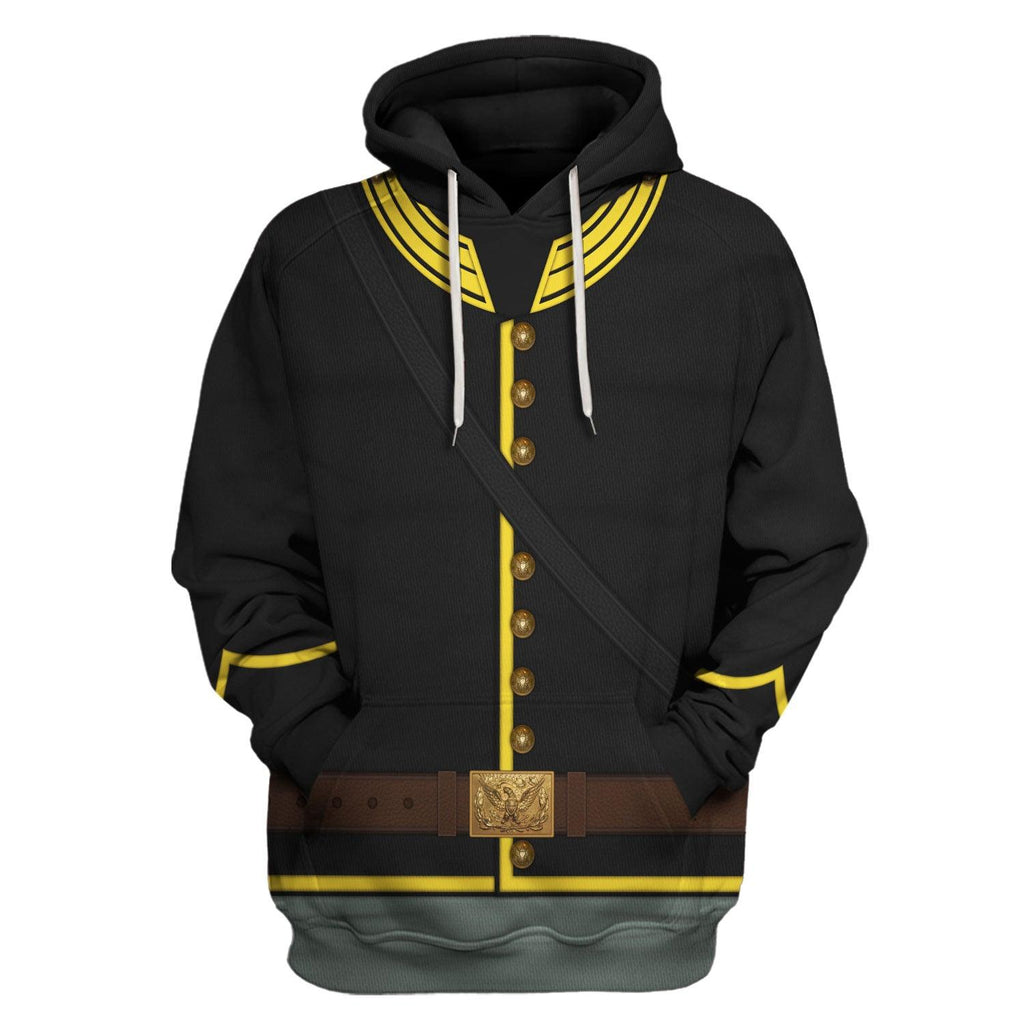 Oodiegang American Civil War Union Army Cavalry Trooper Costume Hoodie Sweatshirt T-Shirt Tracksuit - DucG