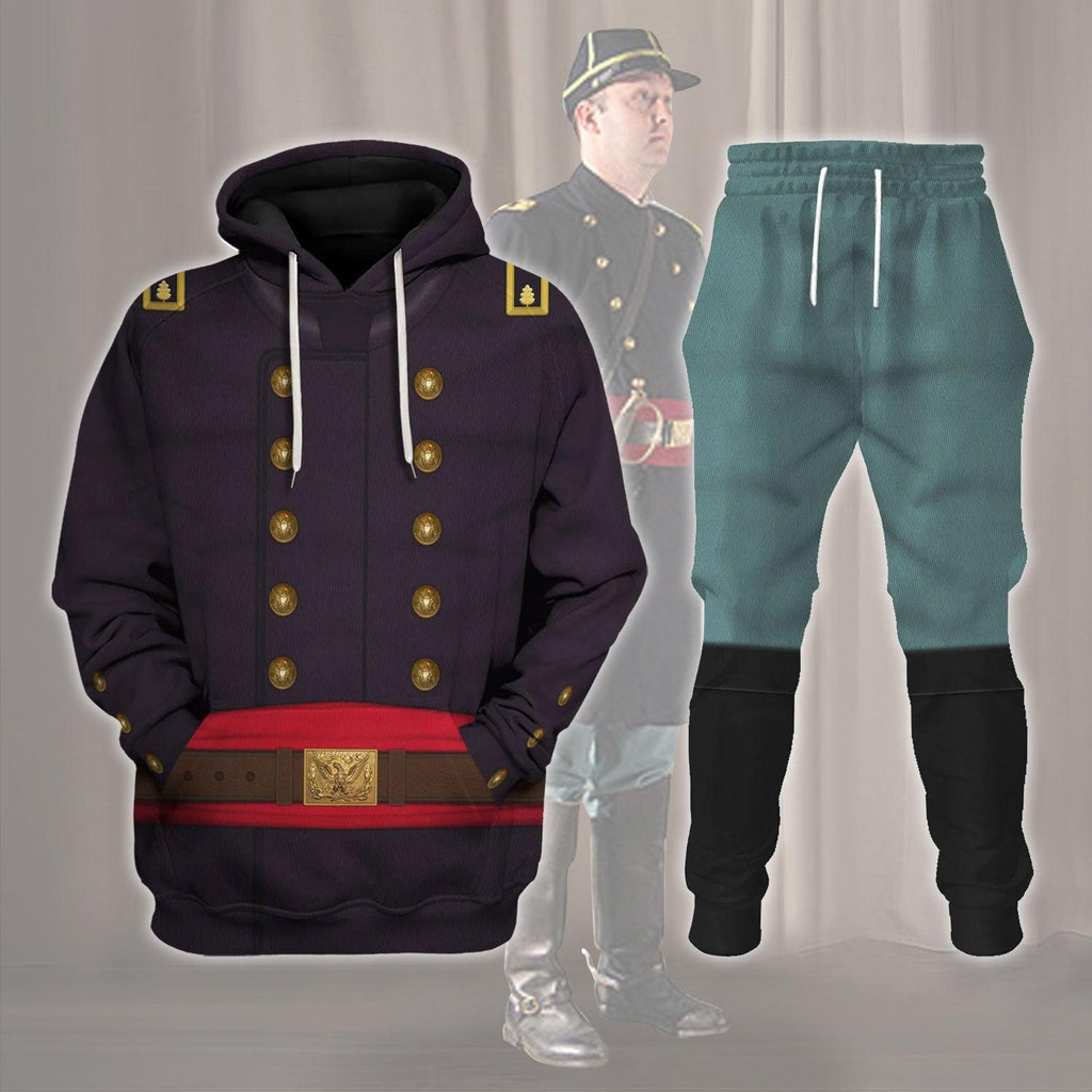 Oodiegang American Civil War Union Army Major Infantry Costume Hoodie Sweatshirt T-Shirt Tracksuit - DucG