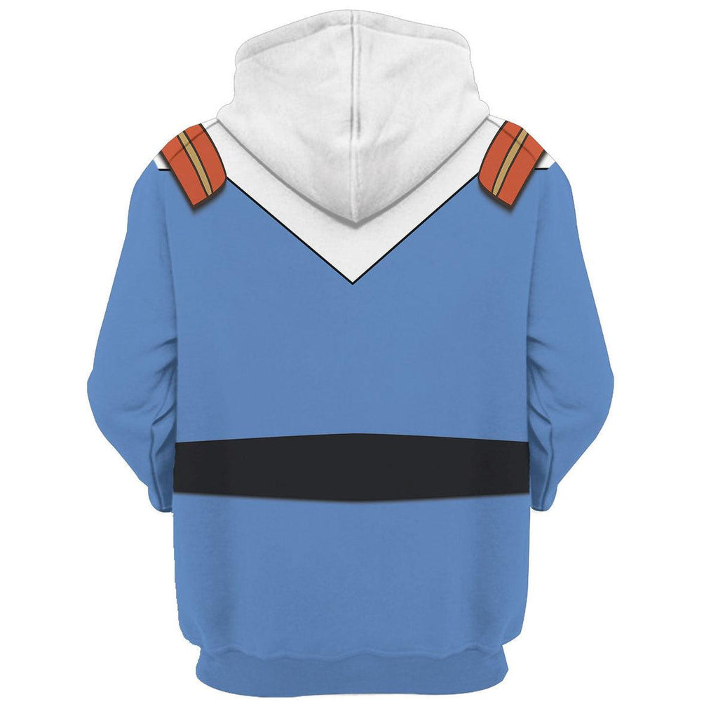 OodieGang Amuro Ray Mobile Suit Gundam Costume All Over Print Tracksuit Hoodie - OodieGang