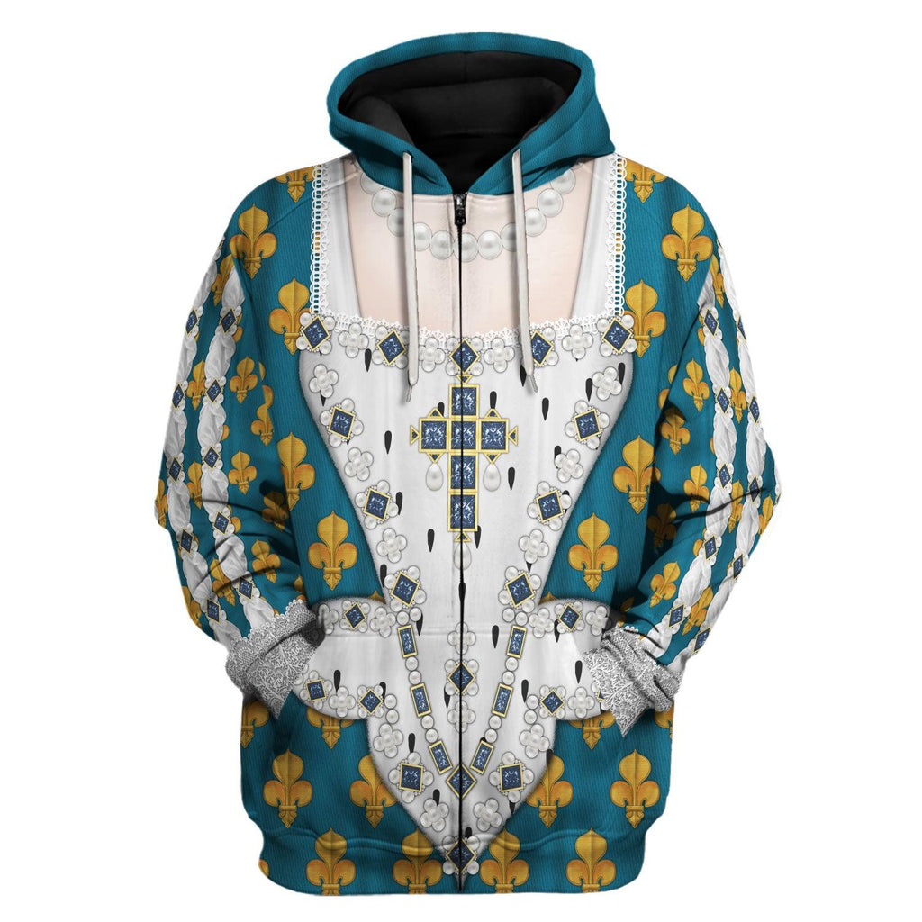 Oodiegang Anne of Austria Costume All Over Print Hoodie Sweatshirt T-Shirt Tracksuit - Oodiegang.com