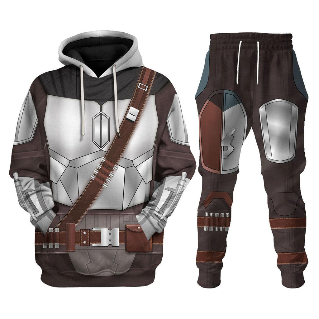 Oodiegang Beskar Mandalorian Costume Hoodie Sweatshirt T-Shirt Sweatpants - DucG