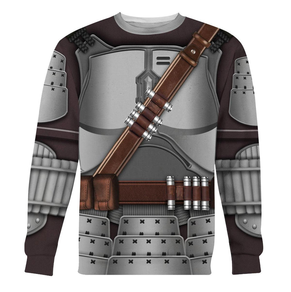 OodieGang Beskar Mandalorian Samurai Costume Hoodie Sweatshirt T-Shirt Sweatpants - OodieGang.com