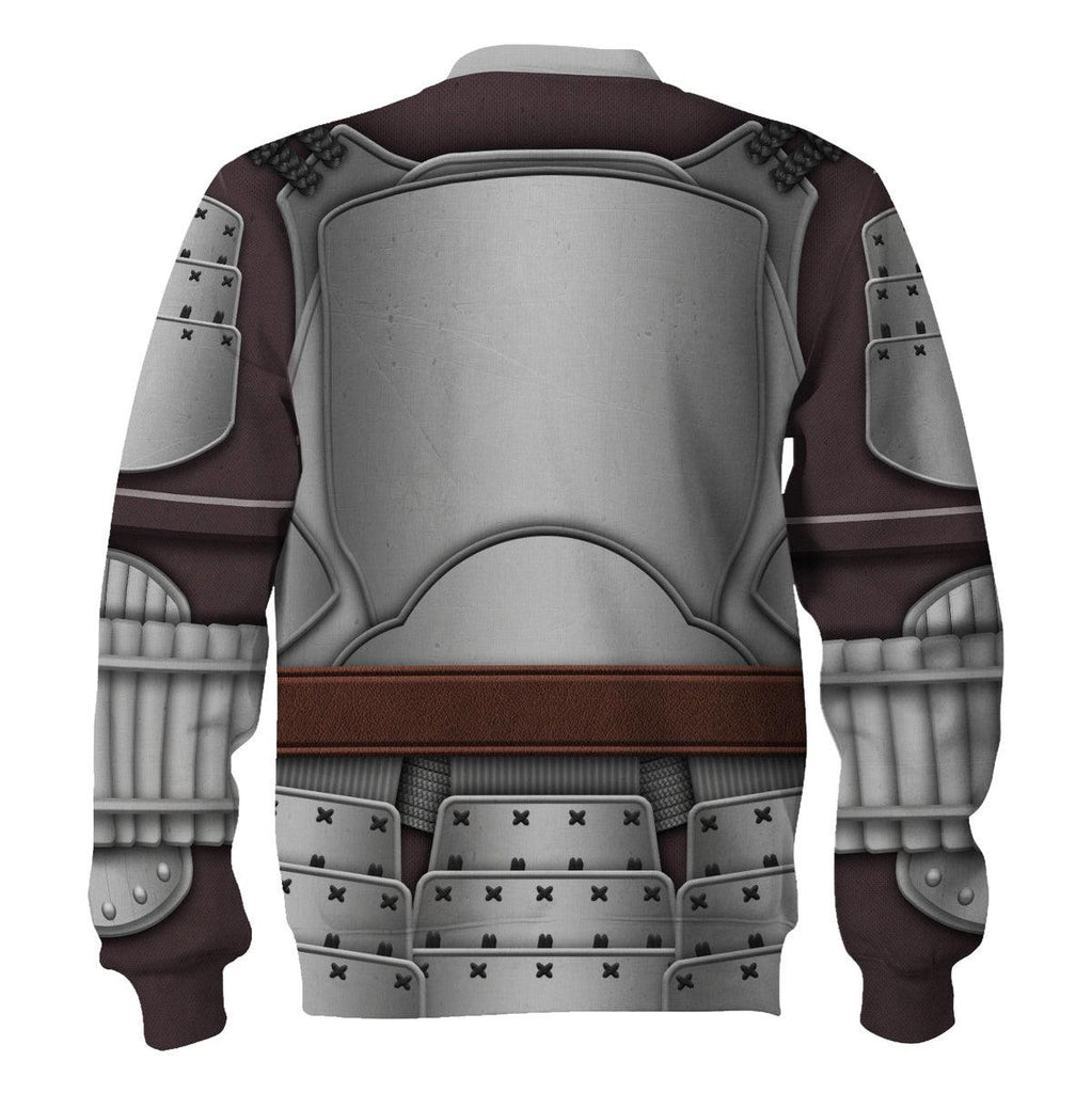 OodieGang Beskar Mandalorian Samurai Costume Hoodie Sweatshirt T-Shirt Sweatpants - OodieGang.com