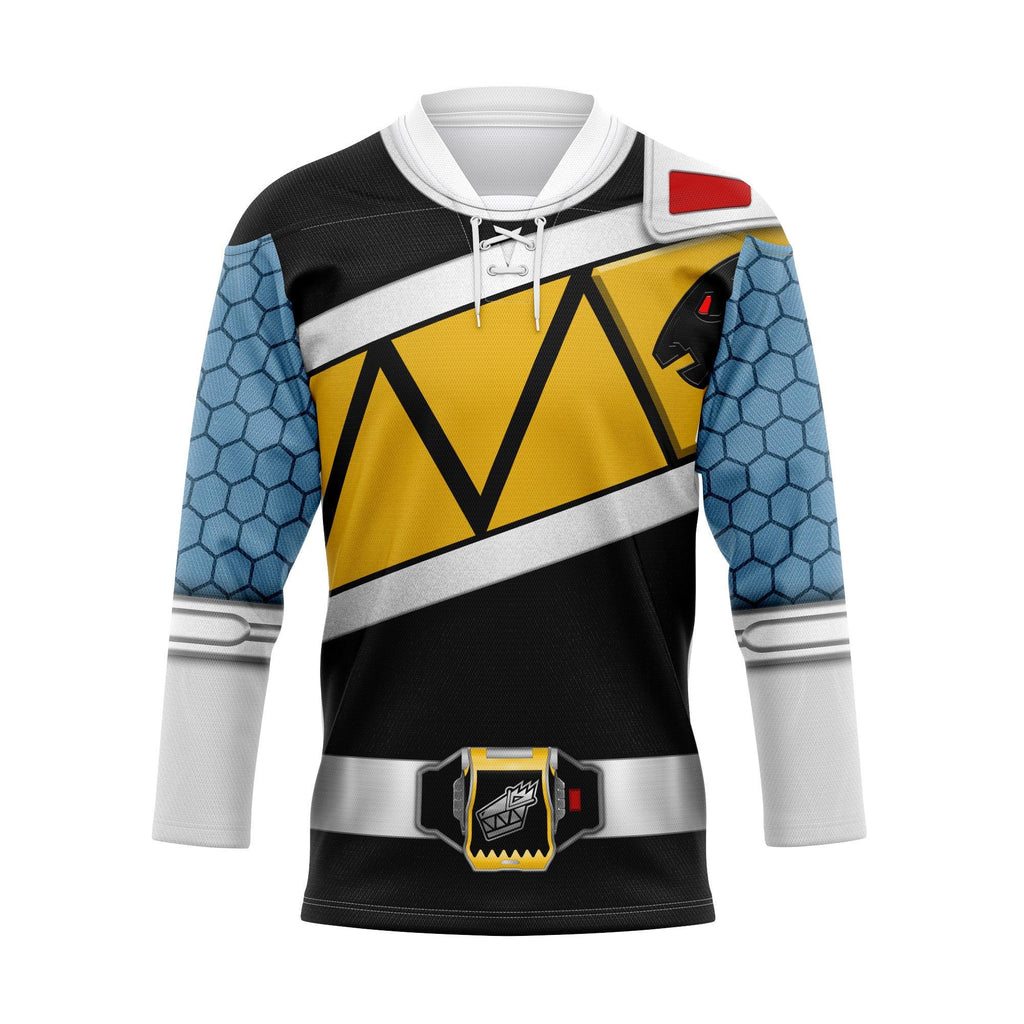 OodieGang Black Power Rangers Dino Charge Hockey Jersey - OodieGang.com