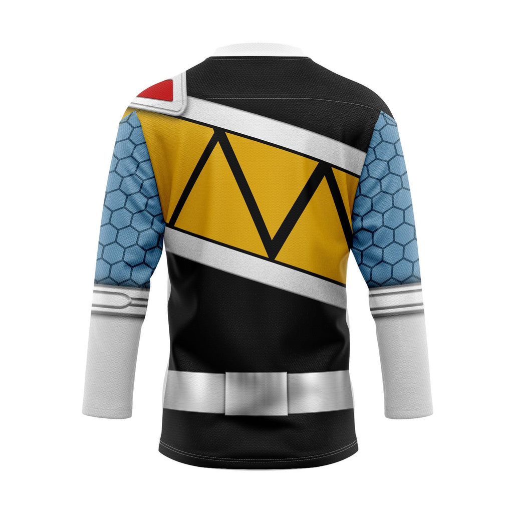 OodieGang Black Power Rangers Dino Charge Hockey Jersey - OodieGang.com