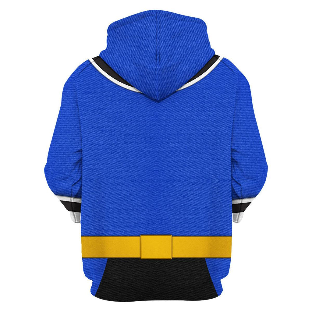 Oodiegang Blue Power Rangers Samurai Hoodies Sweatshirt T-shirt Hawaiian Tracksuit - DucG