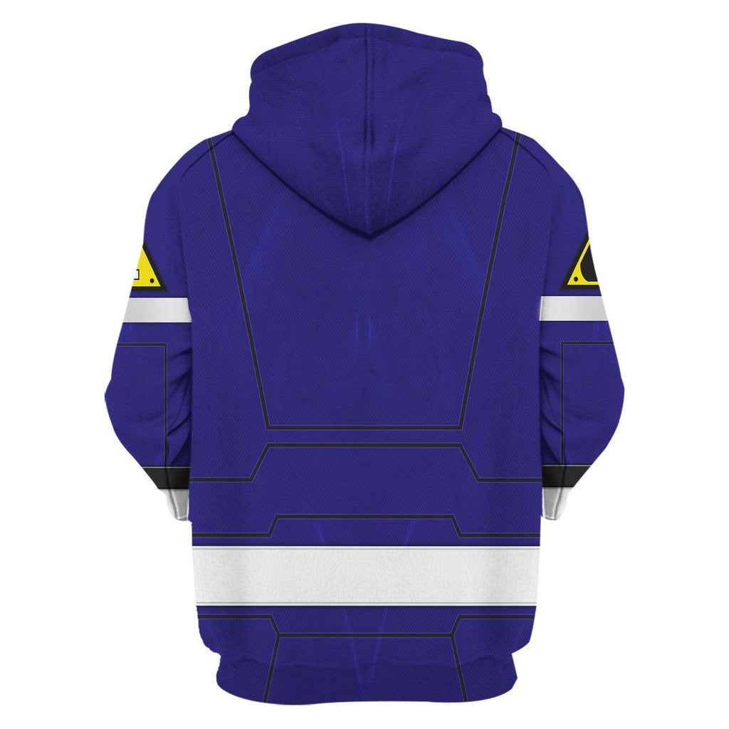 OodieGang Blue Power Rangers Turbo Hoodies Sweatshirt T-shirt Hawaiian - OodieGang.com