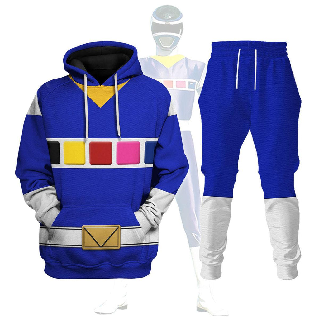 OodieGang Blue Space Ranger Hoodies Sweatshirt T-shirt Hawaiian Tracksuit - OodieGang.com