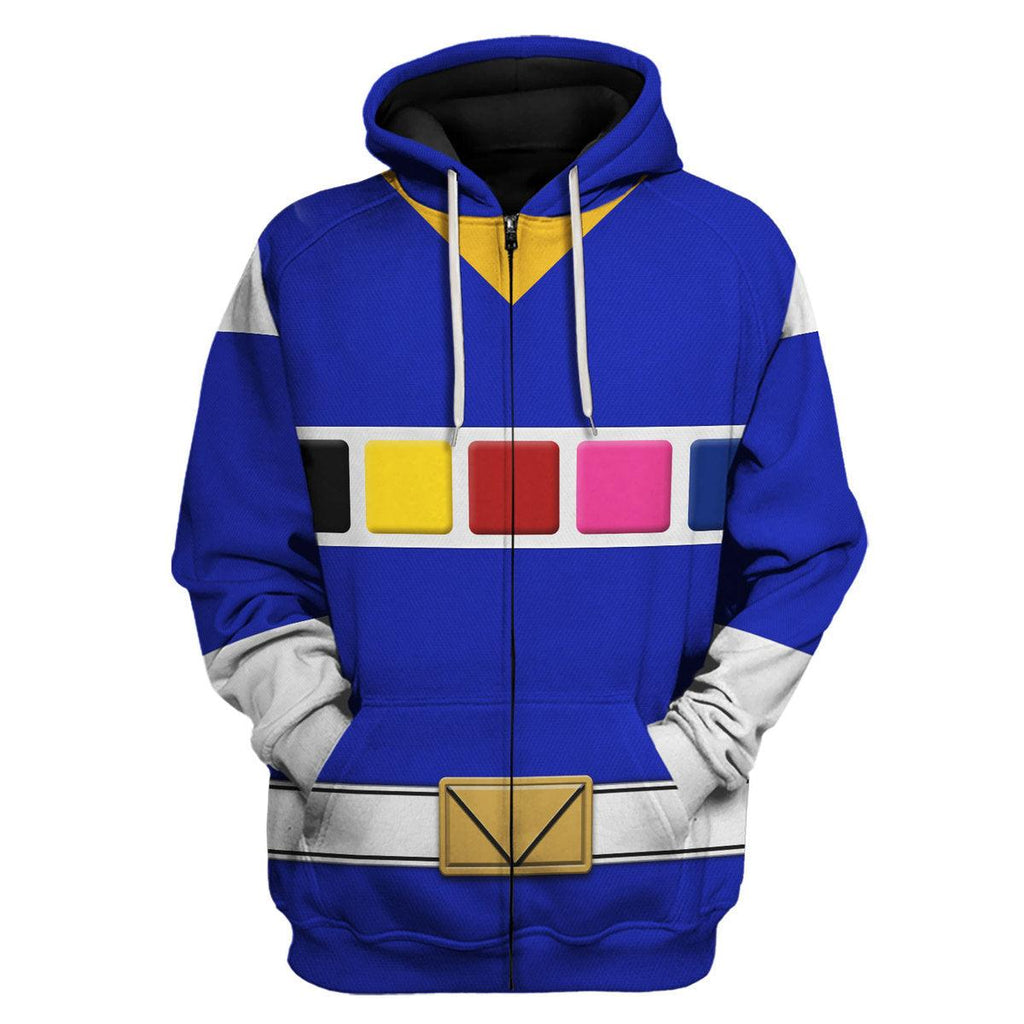 OodieGang Blue Space Ranger Hoodies Sweatshirt T-shirt Hawaiian Tracksuit - OodieGang.com