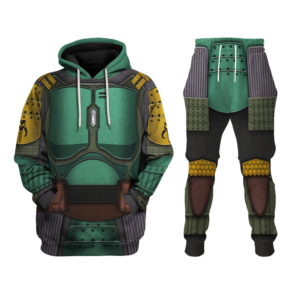 OodieGang Boba Fet Samurai Costume Hoodie Sweatshirt T-Shirt Sweatpants - OodieGang.com