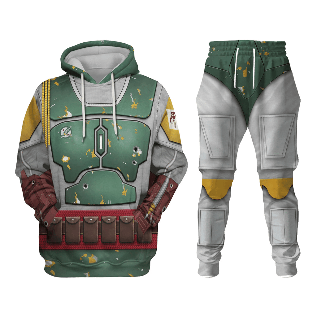 OodieGang Boba Fett Costume Hoodie Sweatshirt T-Shirt Sweatpants - OodieGang.com