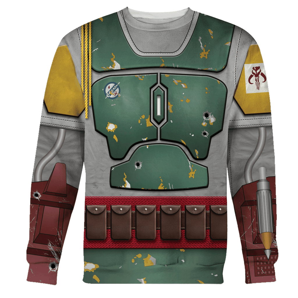 OodieGang Boba Fett Costume Hoodie Sweatshirt T-Shirt Sweatpants - OodieGang.com