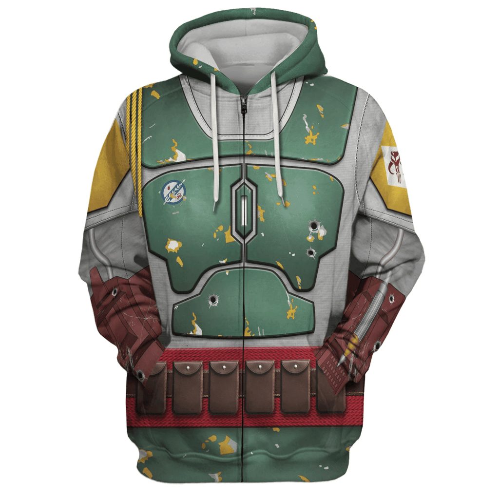 OodieGang Boba Fett Costume Hoodie Sweatshirt T-Shirt Sweatpants - OodieGang.com