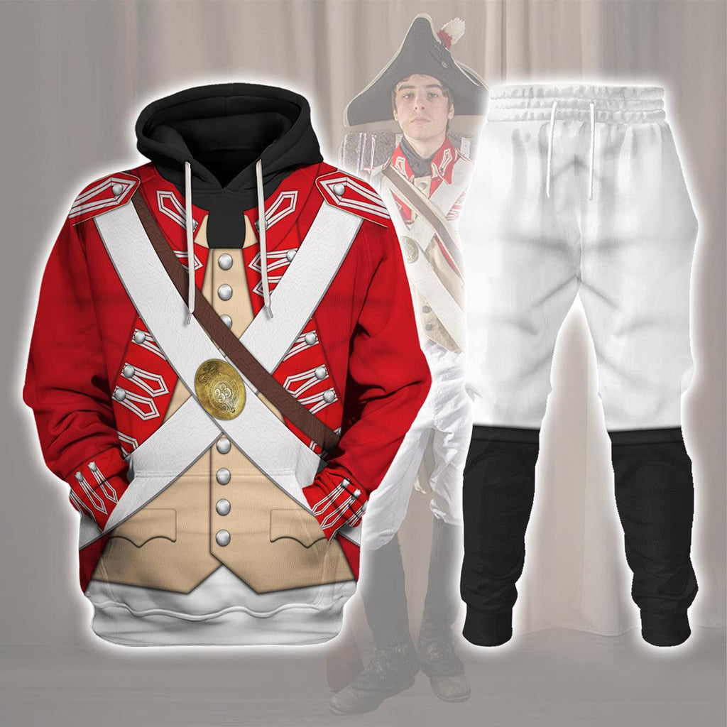 Oodiegang British 33rd Regiment Of Foot Uniform All Over Print Hoodie Sweatshirt T-Shirt Tracksuit - Oodiegang.com