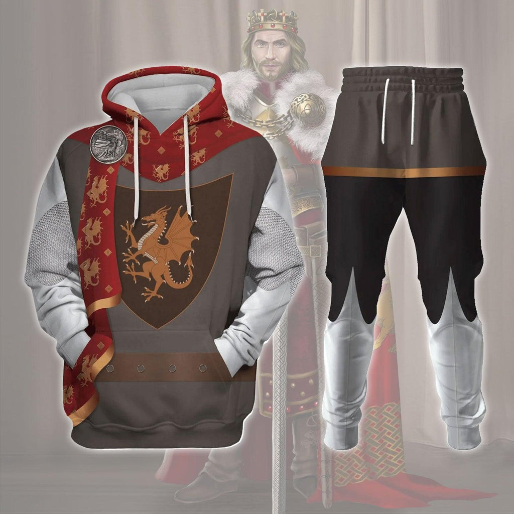 OodieGang British King Arthur Arthur Pendragon Costume Hoodie Sweatshirt T-Shirt Tracksuit - OodieGang.com